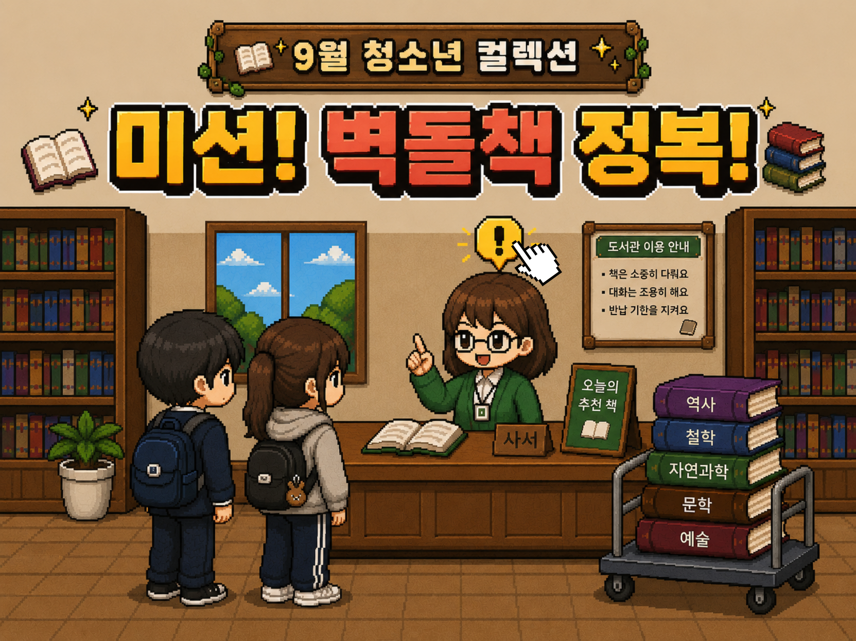 [청소년] 미션! 벽돌책 정복!