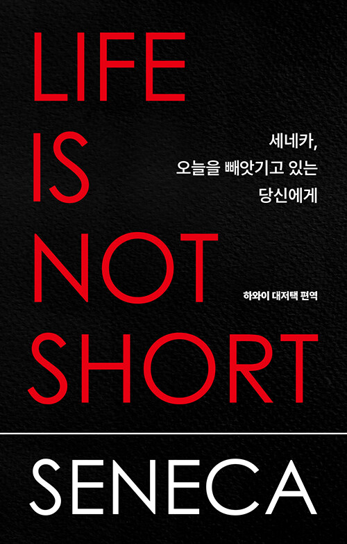 세네카, 오늘을 빼앗기고 있는 당신에게 : LIFE IS NOT SHORT